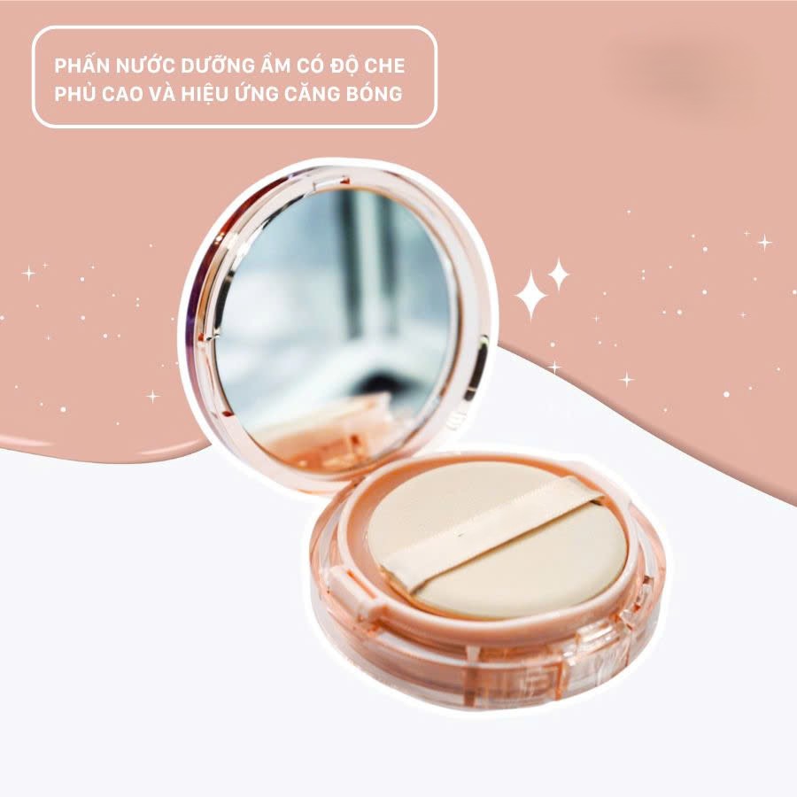 Phấn nước dưỡng ẩm có độ che phủ cao và hiệu ứng căng bóng AMPOULE COVER GLOW CUSHION