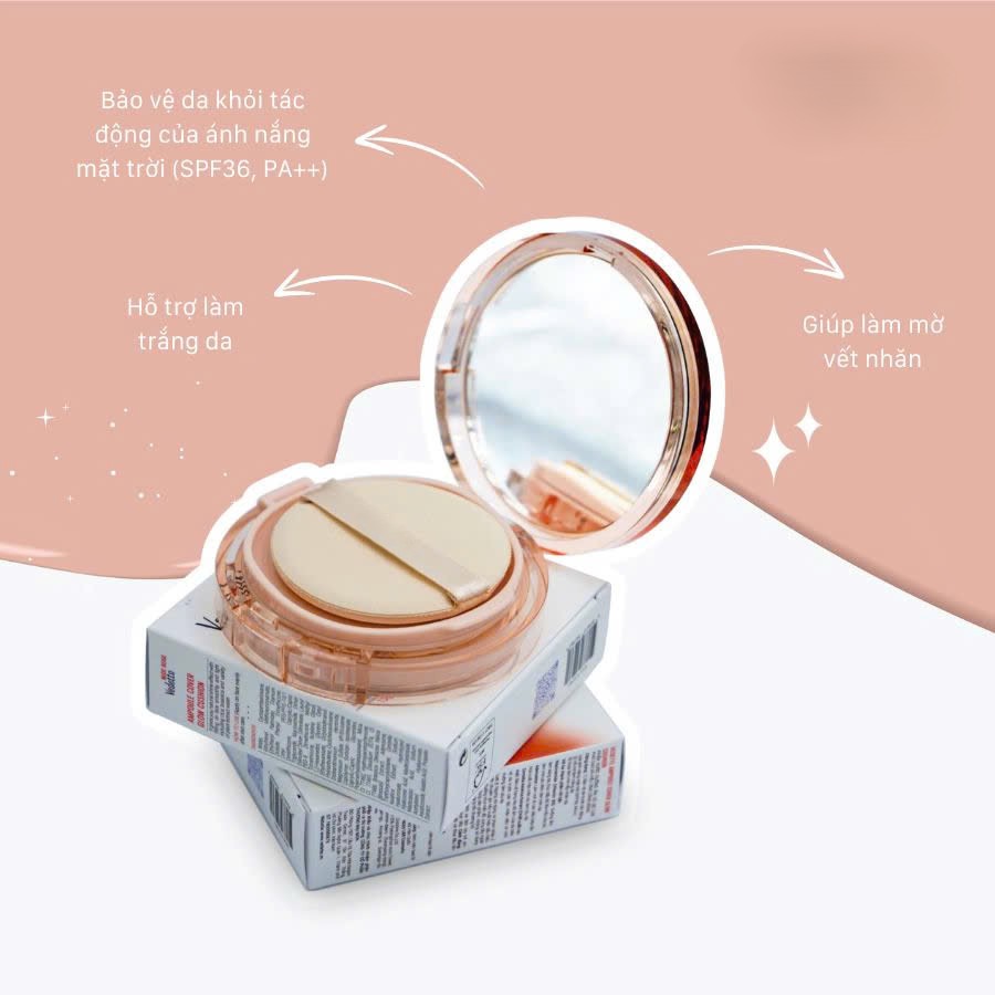 Phấn nước dưỡng ẩm có độ che phủ cao và hiệu ứng căng bóng AMPOULE COVER GLOW CUSHION - Ảnh 3