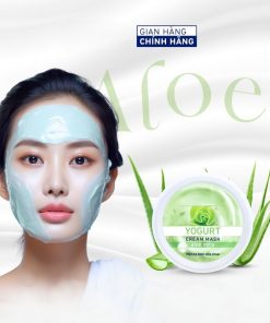 Mặt nạ sữa chua Nha Đam 120ml dưỡng ẩm sâu và làm dịu da. Dùng cho mọi loại da.