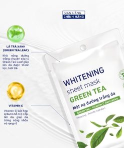 Combo 10 Mặt nạ giấy trắng da Trà Xanh 22ml